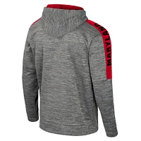 Men's Colosseum Heather Gray Maryland Terrapins Dozer Pullover Hoodie