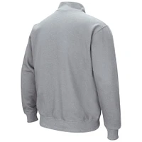 Men's Colosseum Heathered Gray Maryland Terrapins Tortugas Team Logo Quarter-Zip Jacket