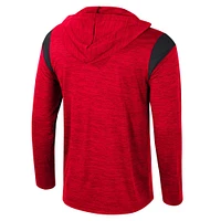 Men's Colosseum Red Maryland Terrapins Dozer Half-Zip Windshirt