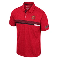 Men's Colosseum  Red Maryland Terrapins No Problemo Polo