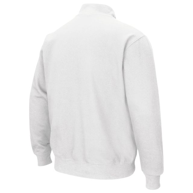 Sweat Colosseum pour homme blanc Maryland Terrapins Tortugas à quart de zip