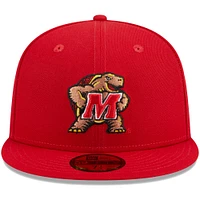 Men's New Era Red Maryland Terrapins 59FIFTY Fitted Hat