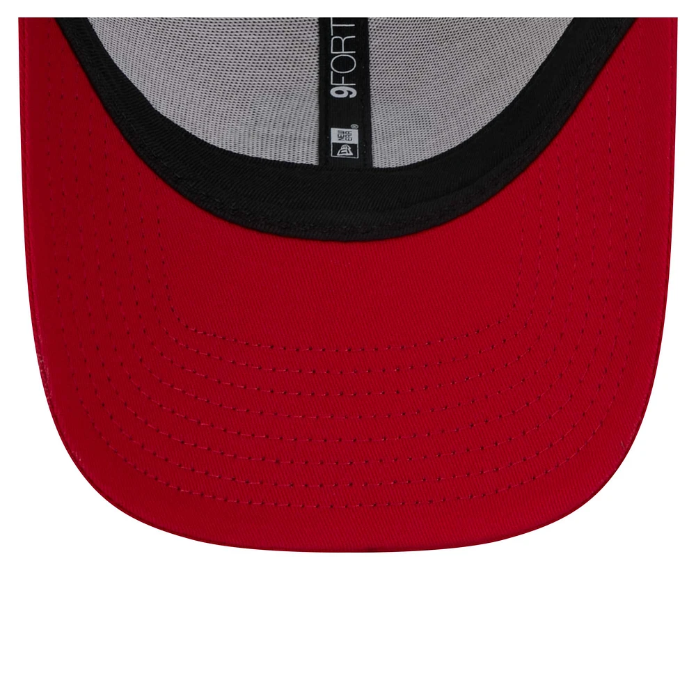 Men's New Era  Red Maryland Terrapins Trucker 9FORTY Adjustable Hat