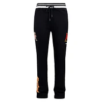 Men's Pro Standard Black Maryland Terrapins Script Tail Fleece Sweatpants