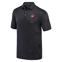 Men's Tommy Bahama Black Maryland Terrapins Sport Palm Coast Palmera IslandZone Polo