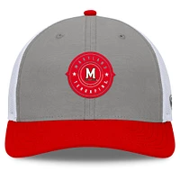 Men's Top of the World Gray/Red Maryland Terrapins Rob Trucker Adjustable Hat