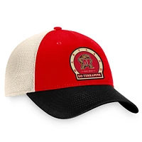 Men's Top of the World Red Maryland Terrapins Refined Trucker Adjustable Hat