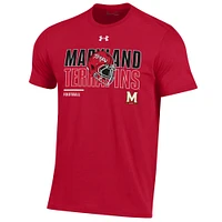 Men's Under Armour Red Maryland Terrapins 2024 Football Schedule Performance T-Shirt