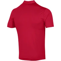 Men's Under Armour Red Maryland Terrapins Tee To Green Stripe Polo