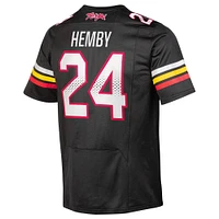 Maillot de football réplique NIL pour homme Under Armour Roman Hemby Black Maryland Terrapins