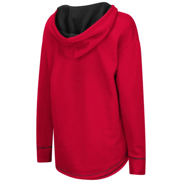 Sweat à capuche tunique rouge Colosseum Maryland Terrapins pour femmes