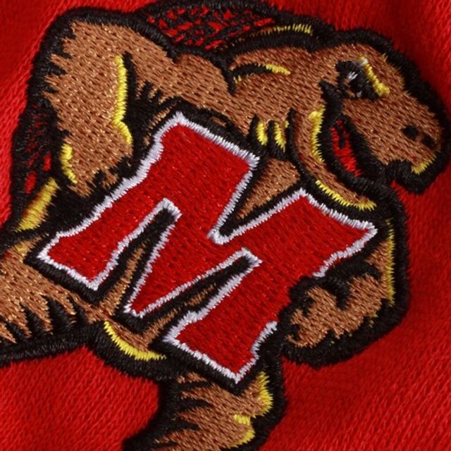 Sweat à capuche entièrement zippé avec nom arqué Maryland Terrapins Stadium Athletic pour femme, rouge