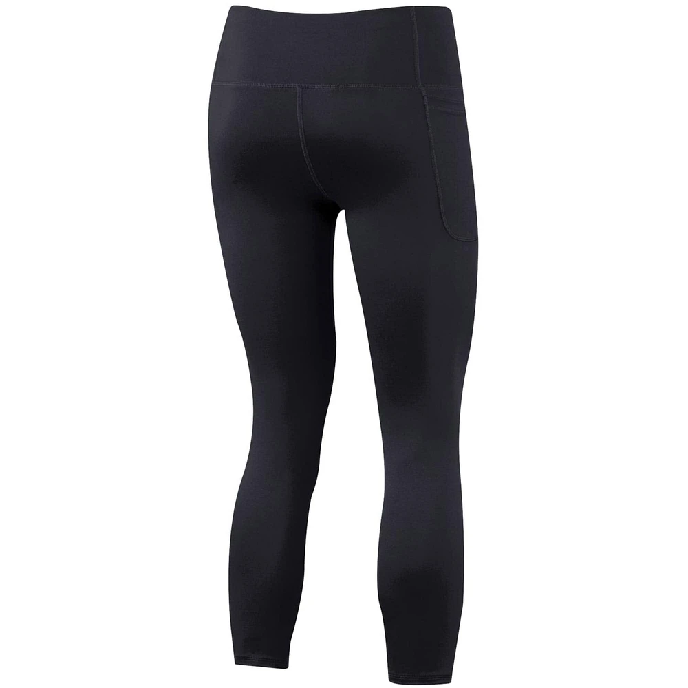 Women's Under Armour Black Maryland Terrapins Motion Performance Ankle-Cropped Leggings