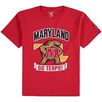 Youth Champion Red Maryland Terrapins Strong Mascot T-Shirt
