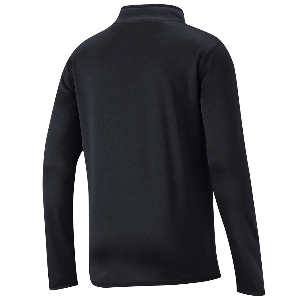 Youth Under Armour Black Maryland Terrapins Fleece Quarter-Zip Jacket