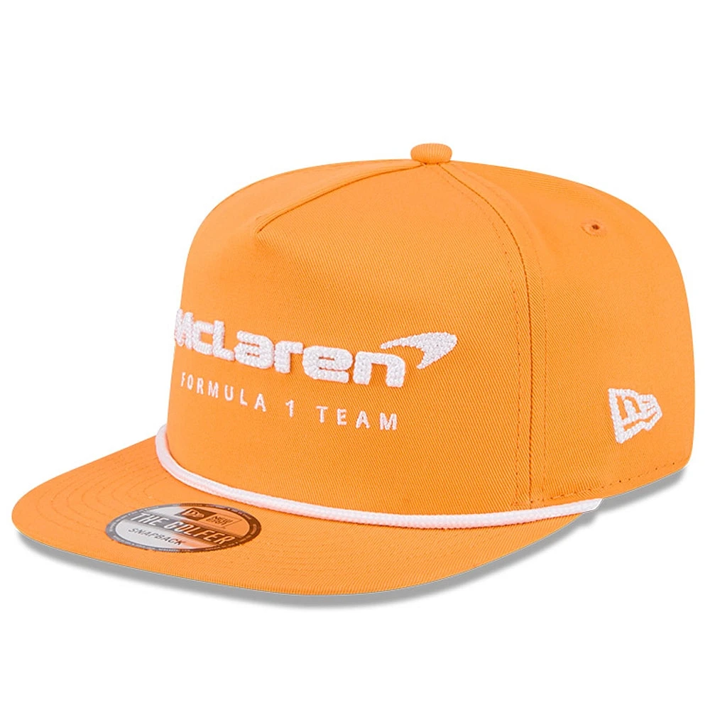 Men's New Era Orange McLaren F1 Team Golfer Adjustable Hat