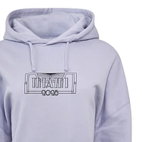 Women's Castore Lavender McLaren F1 Team 2025 Miami Grand Prix Cropped Pullover Hoodie
