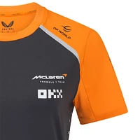 Women's McLaren  Anthracite/Orange F1 Team 2025 Replica Set Up T-Shirt