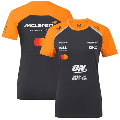 Women's McLaren  Anthracite/Orange F1 Team 2025 Replica Set Up T-Shirt