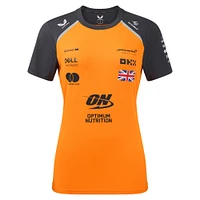 Women's McLaren Lando Norris Orange/Anthracite F1 Team 2025 Replica Driver Set Up T-Shirt