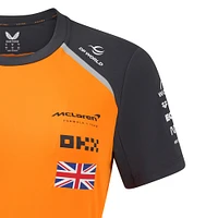 Women's McLaren Lando Norris Orange/Anthracite F1 Team 2025 Replica Driver Set Up T-Shirt