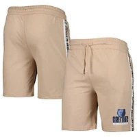 Men's Concepts Sport  Tan Memphis Grizzlies Team Stripe Shorts