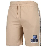 Men's Concepts Sport  Tan Memphis Grizzlies Team Stripe Shorts