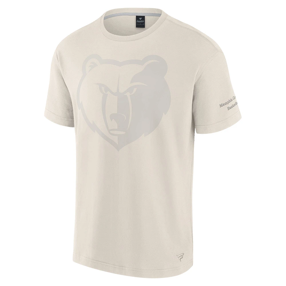 Men's Fanatics Cream Memphis Grizzlies Elements Iconic T-Shirt