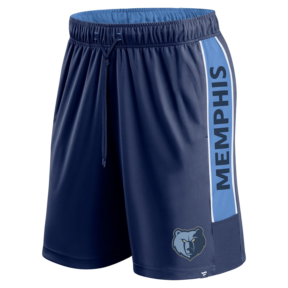Men's Fanatics Navy Memphis Grizzlies Game Winner Defender Shorts