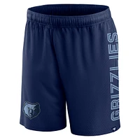 Men's Fanatics Navy Memphis Grizzlies Post Up Mesh Shorts