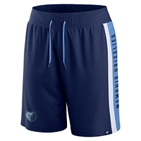 Men's Fanatics Navy Memphis Grizzlies Referee Iconic Mesh Shorts