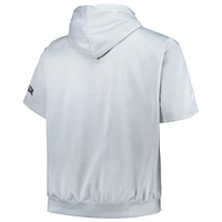 Men's Fanatics Silver Memphis Grizzlies Big & Tall Logo Pullover Hoodie