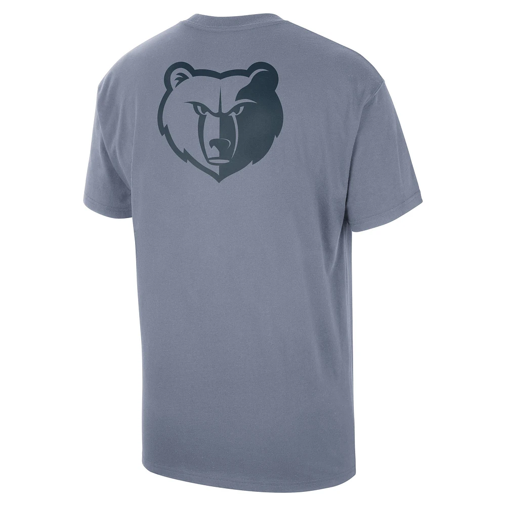 Men's Jordan Brand Blue Memphis Grizzlies Statement Edition Jumpman Flight Heavyweight T-Shirt