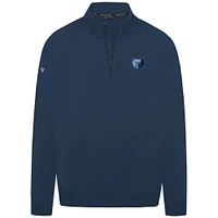 Men's Levelwear Navy Memphis Grizzlies Murray Quarter-Zip Pullover