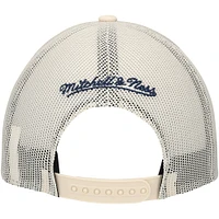 Men's Mitchell & Ness Cream Memphis Grizzlies Trucker Adjustable Hat