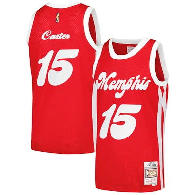 Maillot Swingman Mitchell & Ness Vince Carter rouge Memphis Grizzlies Hardwood Classics pour hommes