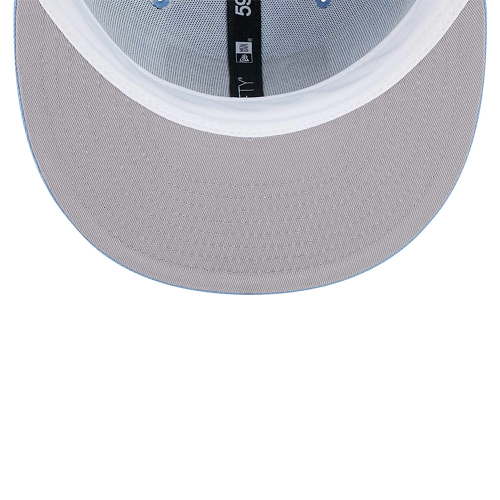 Men's New Era Blue Memphis Grizzlies Palm Fronds 2-Tone 59FIFTY Fitted Hat