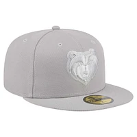 Men's New Era Gray Memphis Grizzlies Color Pack 59FIFTY Fitted Hat