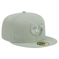 Men's New Era Light Green Memphis Grizzlies Sage Color Pack 59FIFTY Fitted Hat