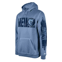 Men's New Era Memphis Grizzlies Light Blue Tip-Off Collection Pullover Hoodie