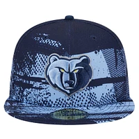 Men's New Era Navy Memphis Grizzlies Tip-Off 59FIFTY Fitted Hat