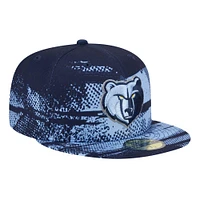 Men's New Era Navy Memphis Grizzlies Tip-Off 59FIFTY Fitted Hat