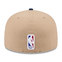 Men's New Era Tan/Navy Memphis Grizzlies 2024 NBA Draft 59FIFTY Fitted Hat