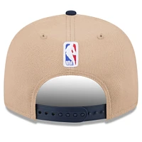 Men's New Era Tan/Navy Memphis Grizzlies 2024 NBA Draft 9FIFTY Snapback Hat