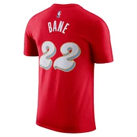 Men's Nike Desmond Bane Red Memphis Grizzlies 2024/25 City Edition Name & Number T-Shirt