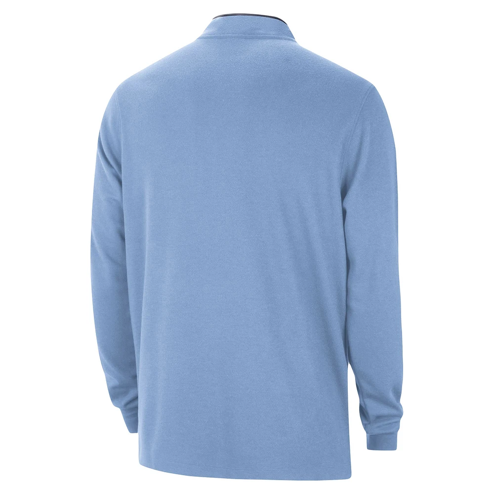Veste à demi-zip Nike bleu clair Memphis Grizzlies Authentic Performance pour homme