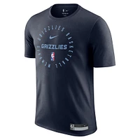 Men's Nike Navy Memphis Grizzlies 2024/25 Legend On-Court Practice Performance T-Shirt