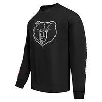 Men's Pro Standard Black Memphis Grizzlies Paint the City Drop Shoulder Sweatshirt