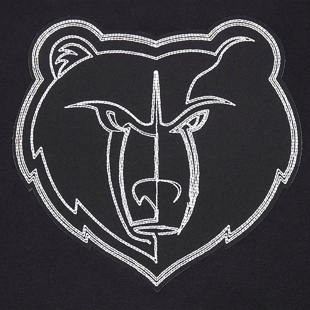 Men's Pro Standard Black Memphis Grizzlies Paint the City Drop Shoulder Sweatshirt
