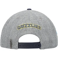 Men's Pro Standard Gray/Navy Memphis Grizzlies Classic Logo Two-Tone Snapback Hat